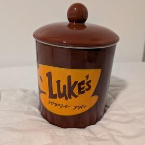 Brown Ceramic Kitchen Jar